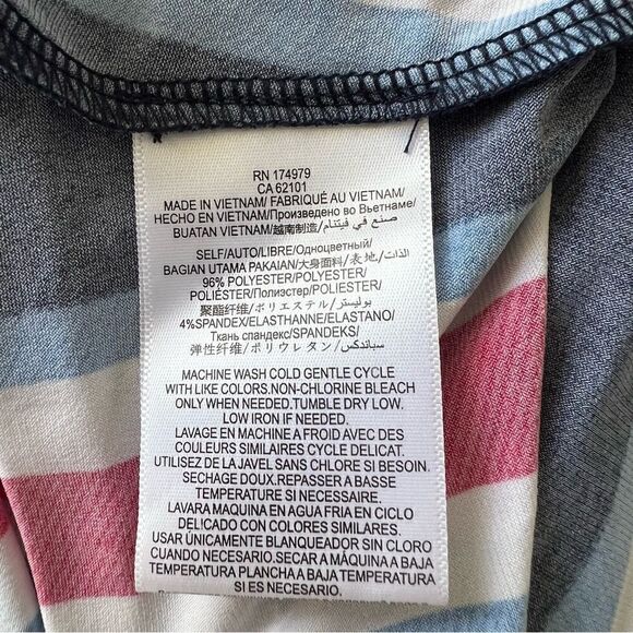 BCBGeneration Striped Wrist Tie A Line Dress Size S - Picture 6 of 7